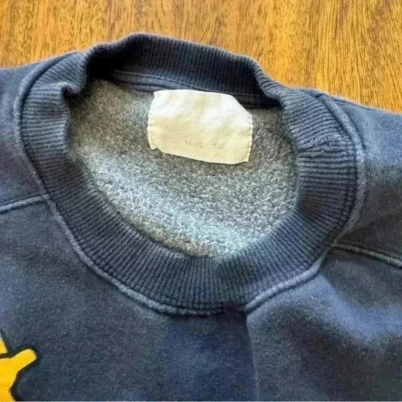 Zara Pac-Man Navy Blue Crewneck Pullover Sweater Size 10 unisex - Picture 3 of 9